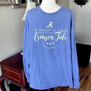 University of Alabama Shirt Cotton Long Sleeve Tee Womens Large